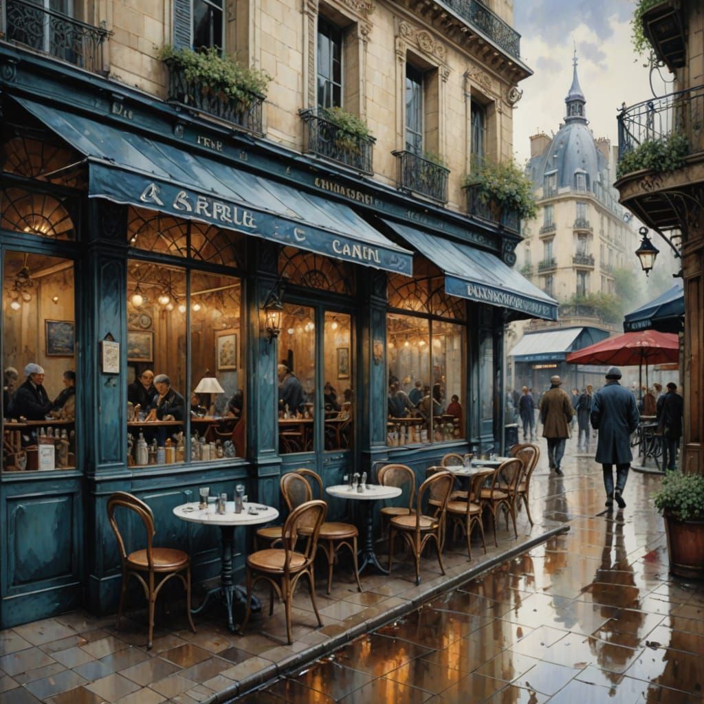 Parisian cafe