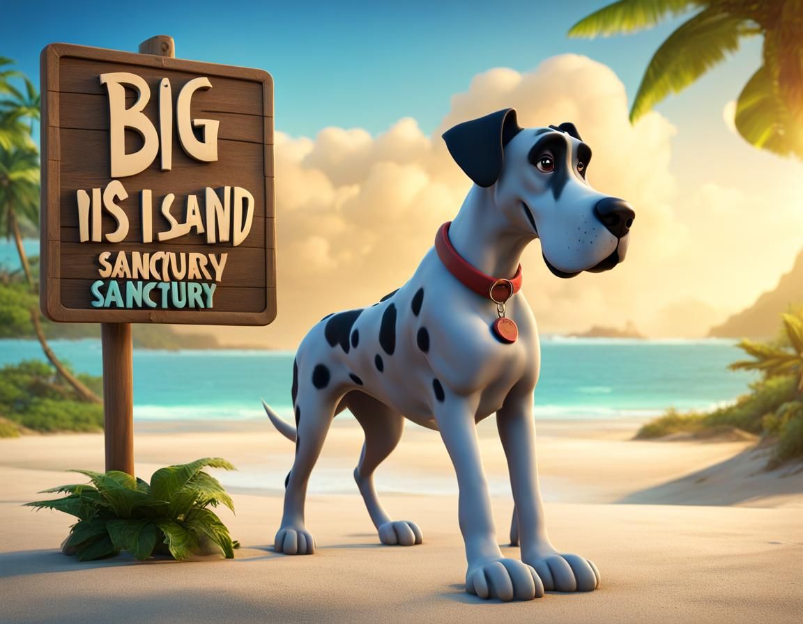 Big Dog Island Sanctuary II - AI Generated Artwork - NightCafe Creator