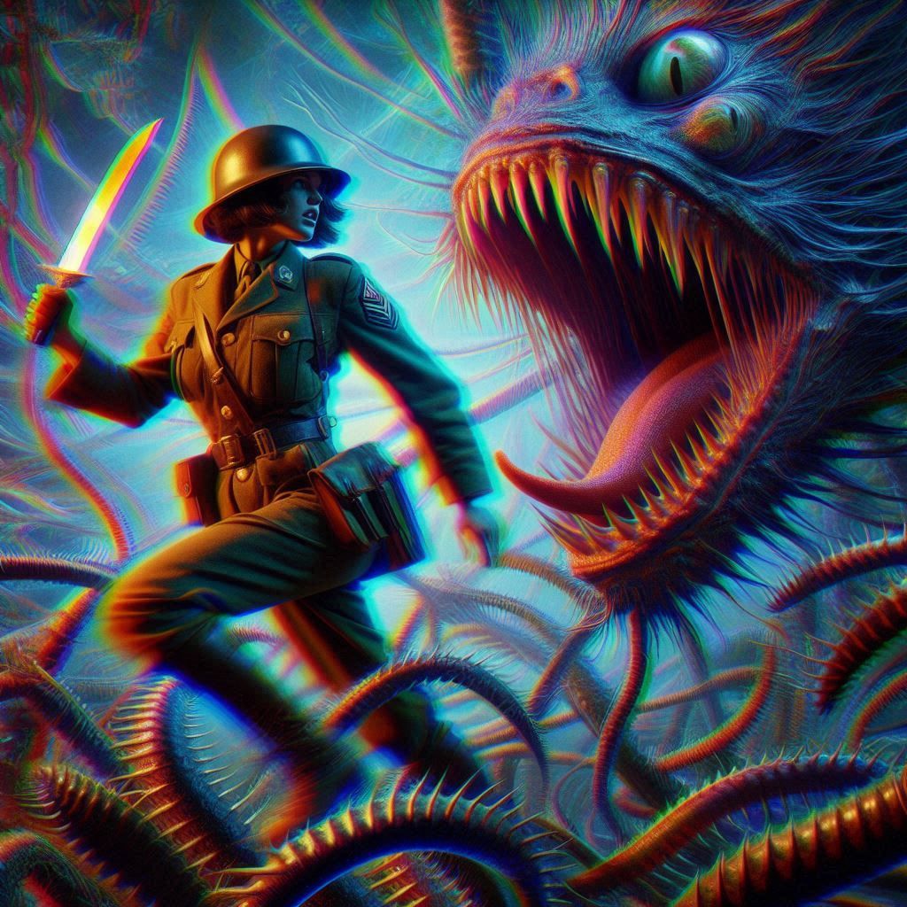 ginger's battles against man-eating trees