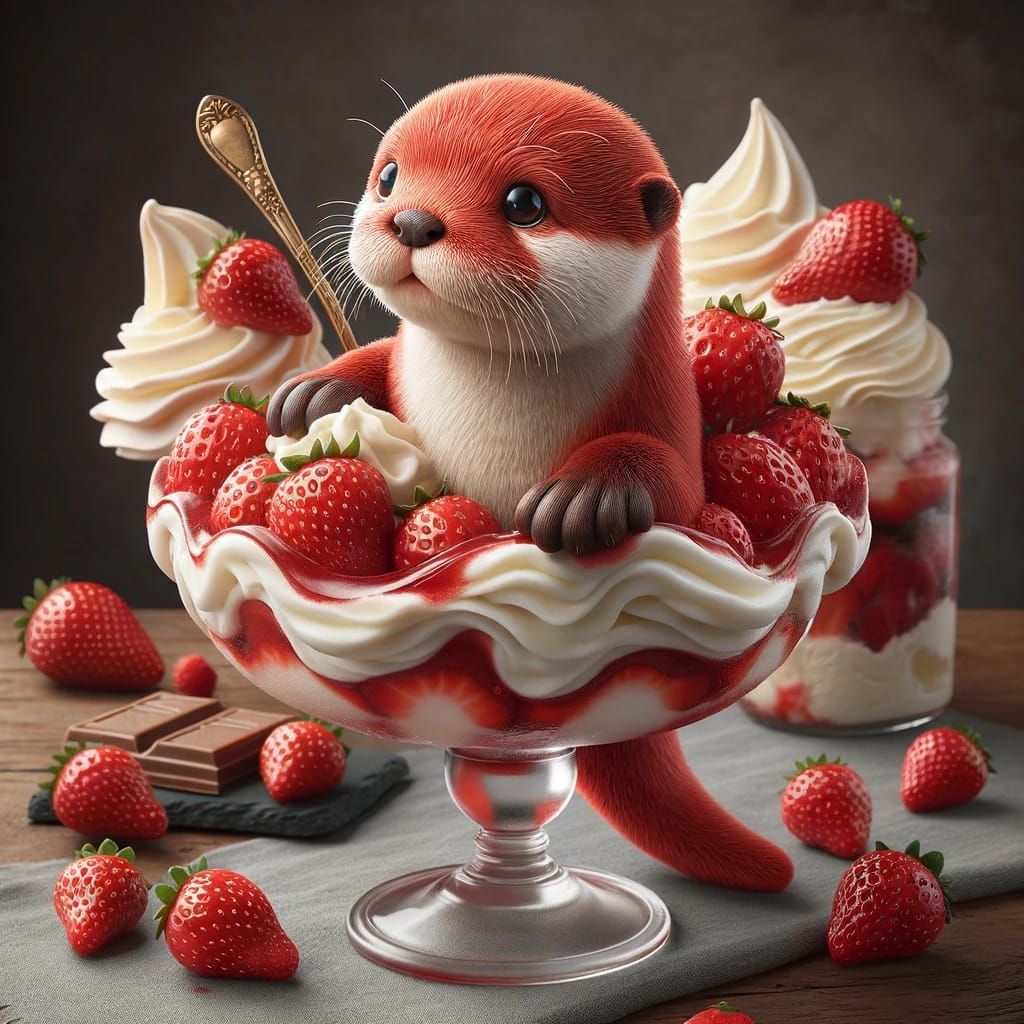 strawberry and cream dragon world