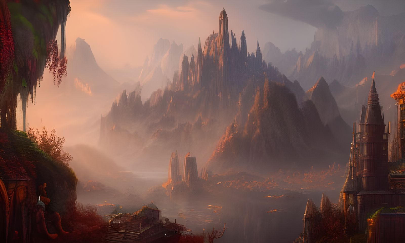 Fantasy Mountainscape