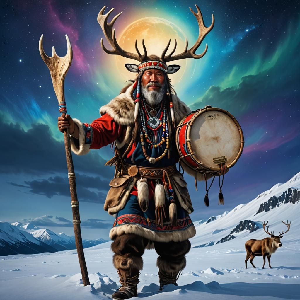 Siberian  Shaman   by @Viking Rollo