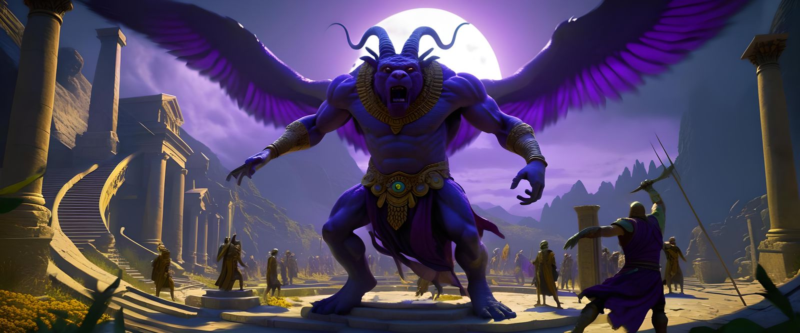 Mythological Creature against Humans