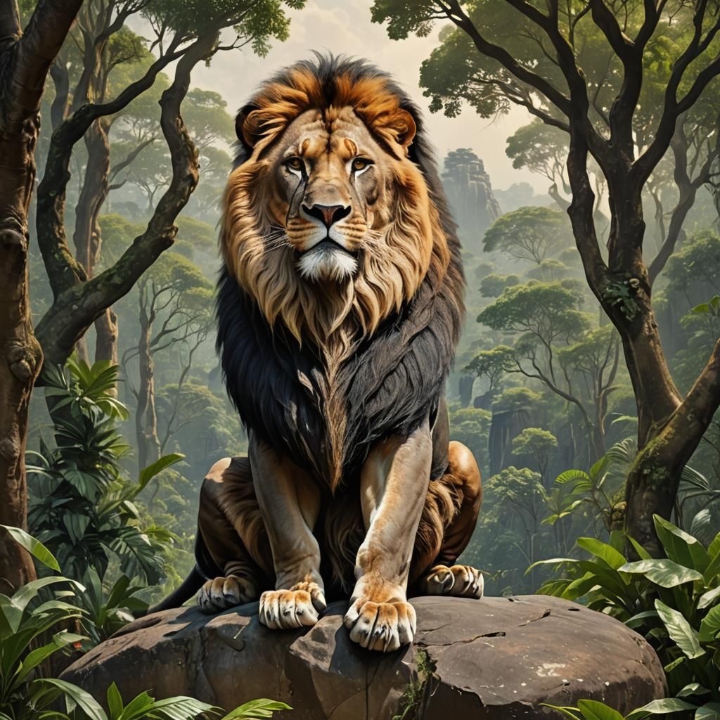 The King of the Jungle in His Realm