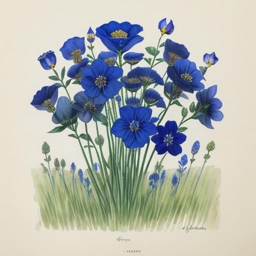 My bells, steppe flowers - what do you look like to me, dark...