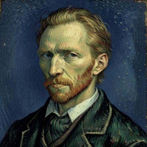 Vincent Van Gogh Self-Portrait Inspired by Vincent Van Gogh