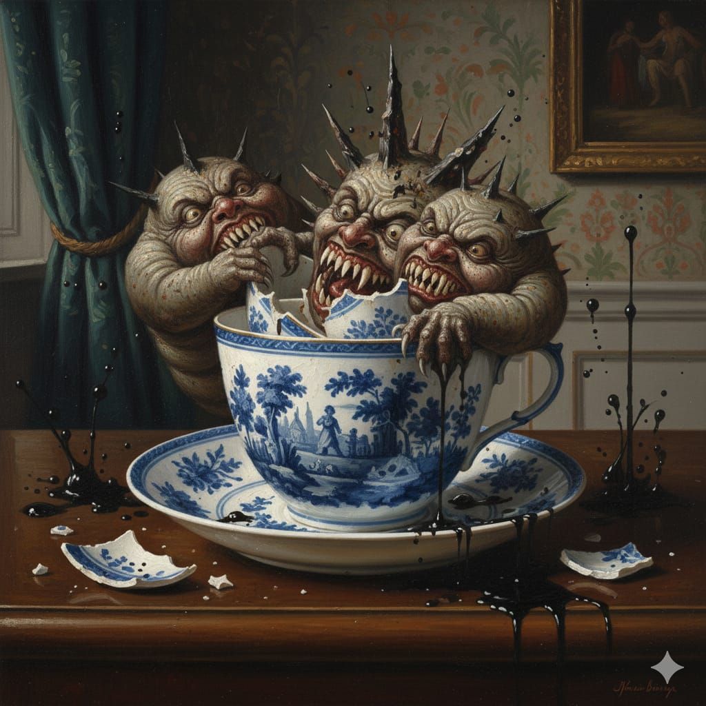 Unfortunately Edouard's tea service fell victim to well-nour...