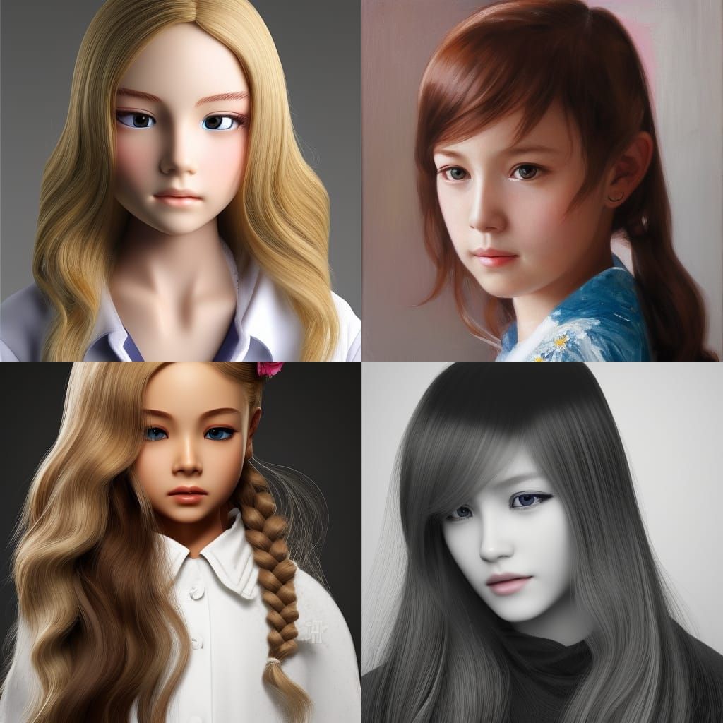 elementary school aged girl with blonde hair
