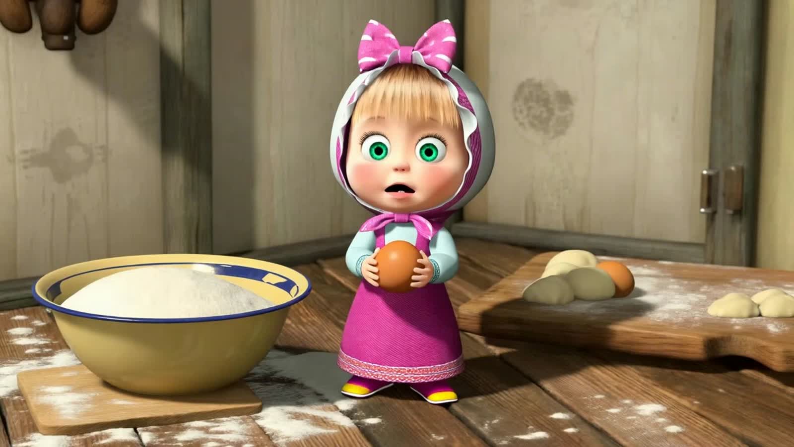 A pixar whimsical image of a chubby cute long wavy black hair with intense crystal sparkling blue-white eyes,little girl...