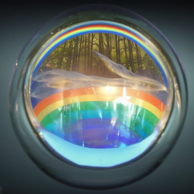 Rainbow🏳️‍🌈glass Orb Ai Generated Artwork Nightcafe Creator 8294