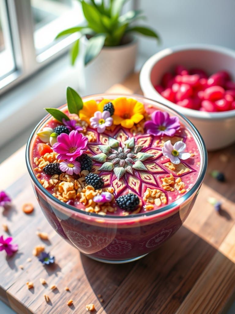 Smoothie Bowl Art  by @Glitch Meeple