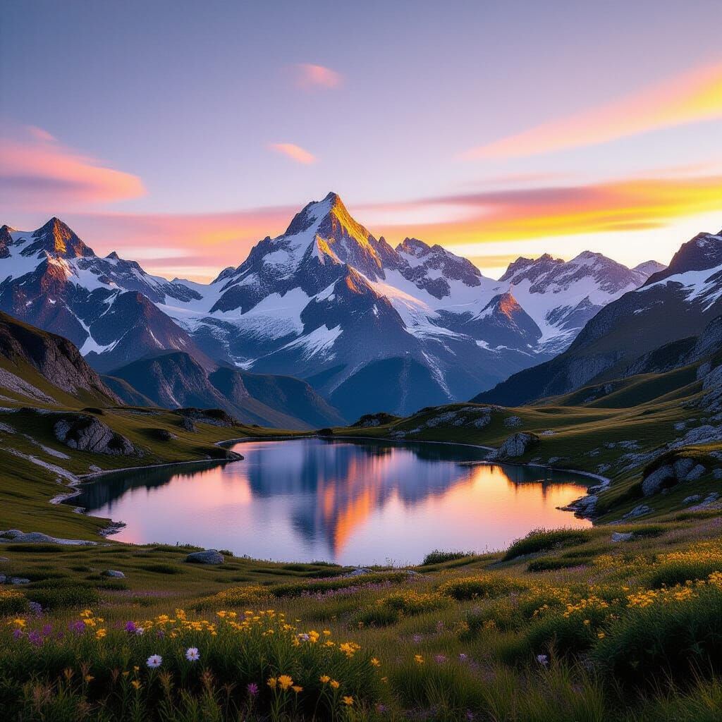 Create for me any picture you want, but beautiful with a view.