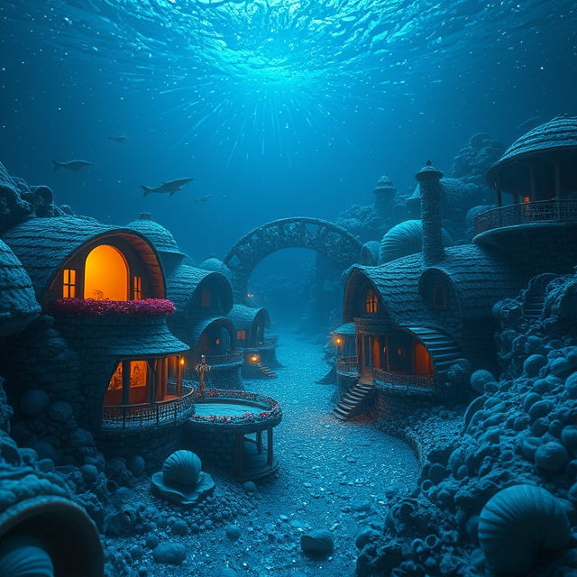 Little town under the sea