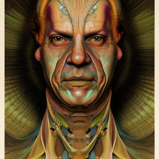 Detailed Portrait in Watercolor Style
