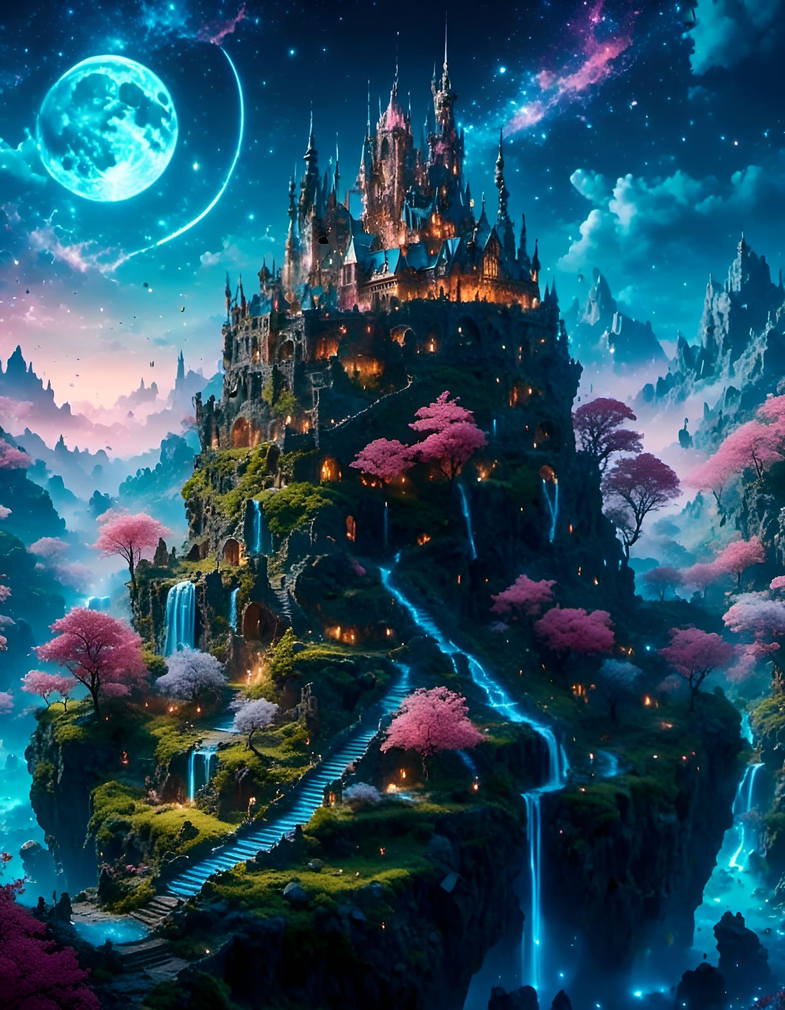 fantasy castle - AI Generated Artwork - NightCafe Creator