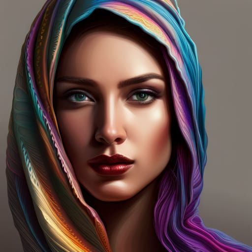 arabin woman face beauty, - AI Generated Artwork - NightCafe Creator