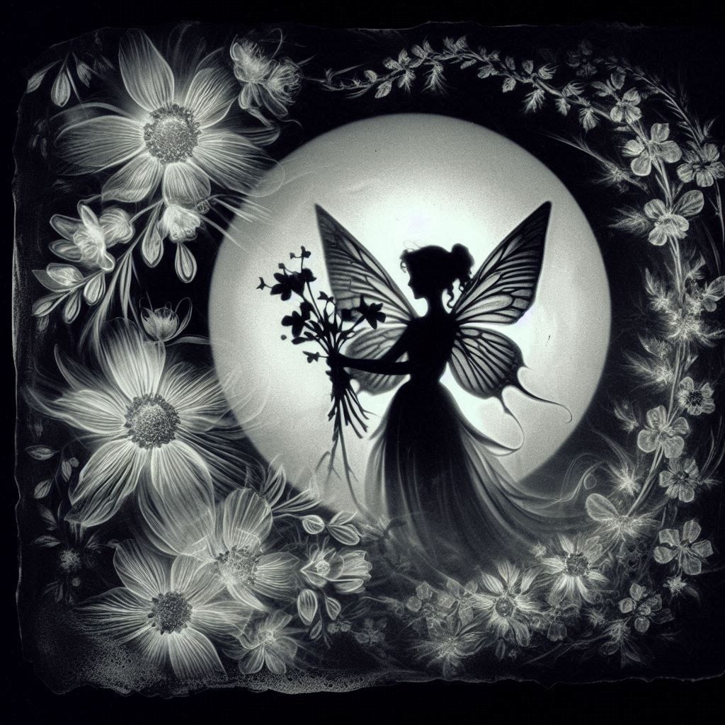 August 2024 Art Jam Images  fairy and photograms