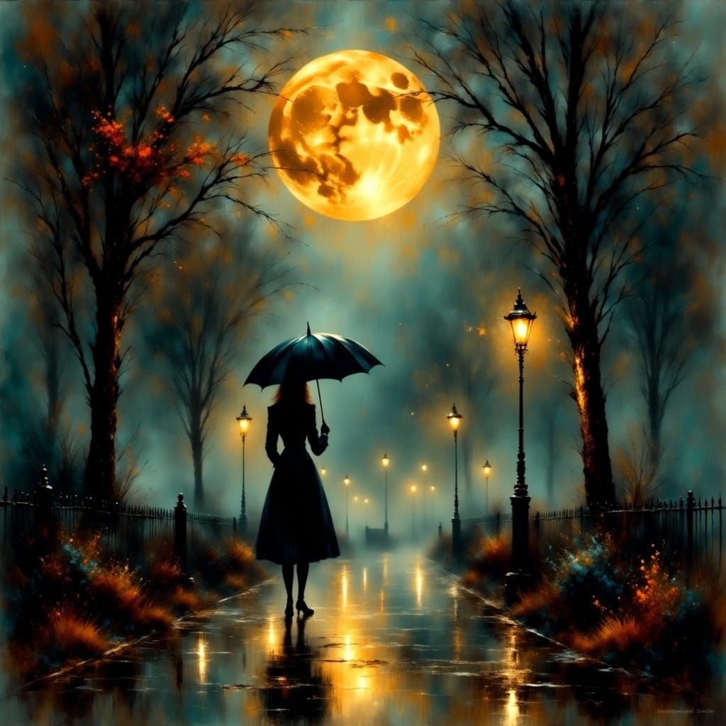 Wet, rainy night   by @Goosie Girl 