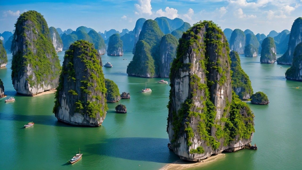 Limestone Islands and Turquoise Waters