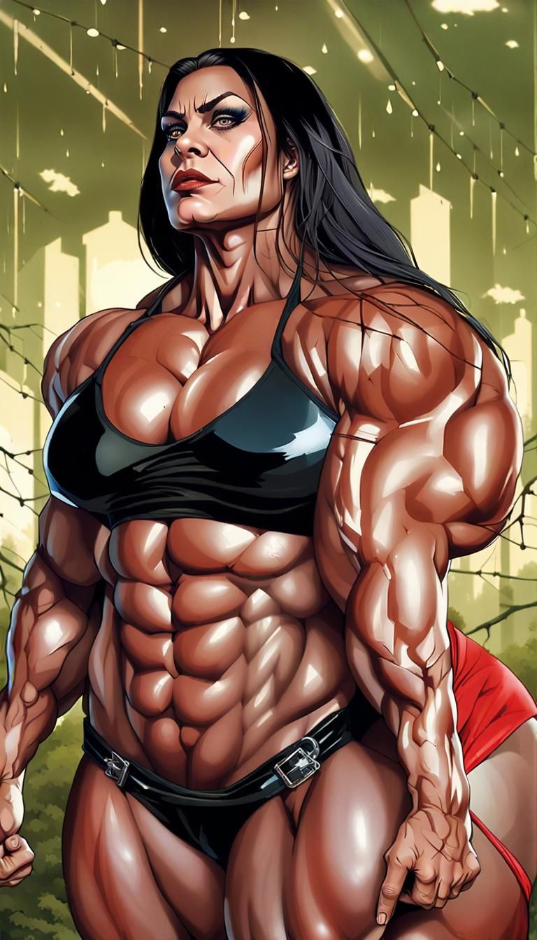 Female Muscle - AI Generated Artwork - NightCafe Creator