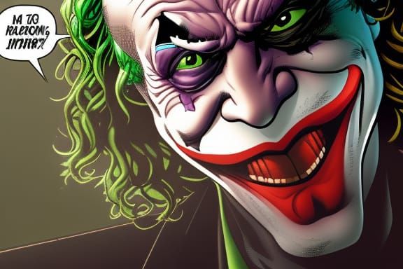 The Joker, DC comic, super villain, laughing,