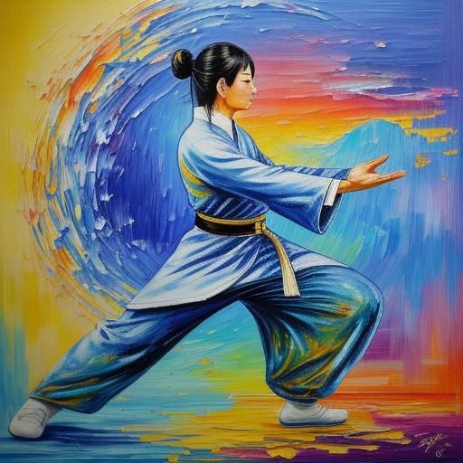 Tai Chi Master in Surrealist Style