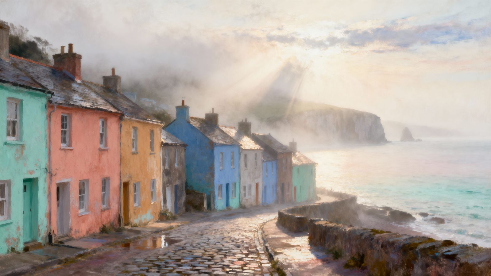 Gentle Weather Over Pastel Shores  by @Toussaint Dominique