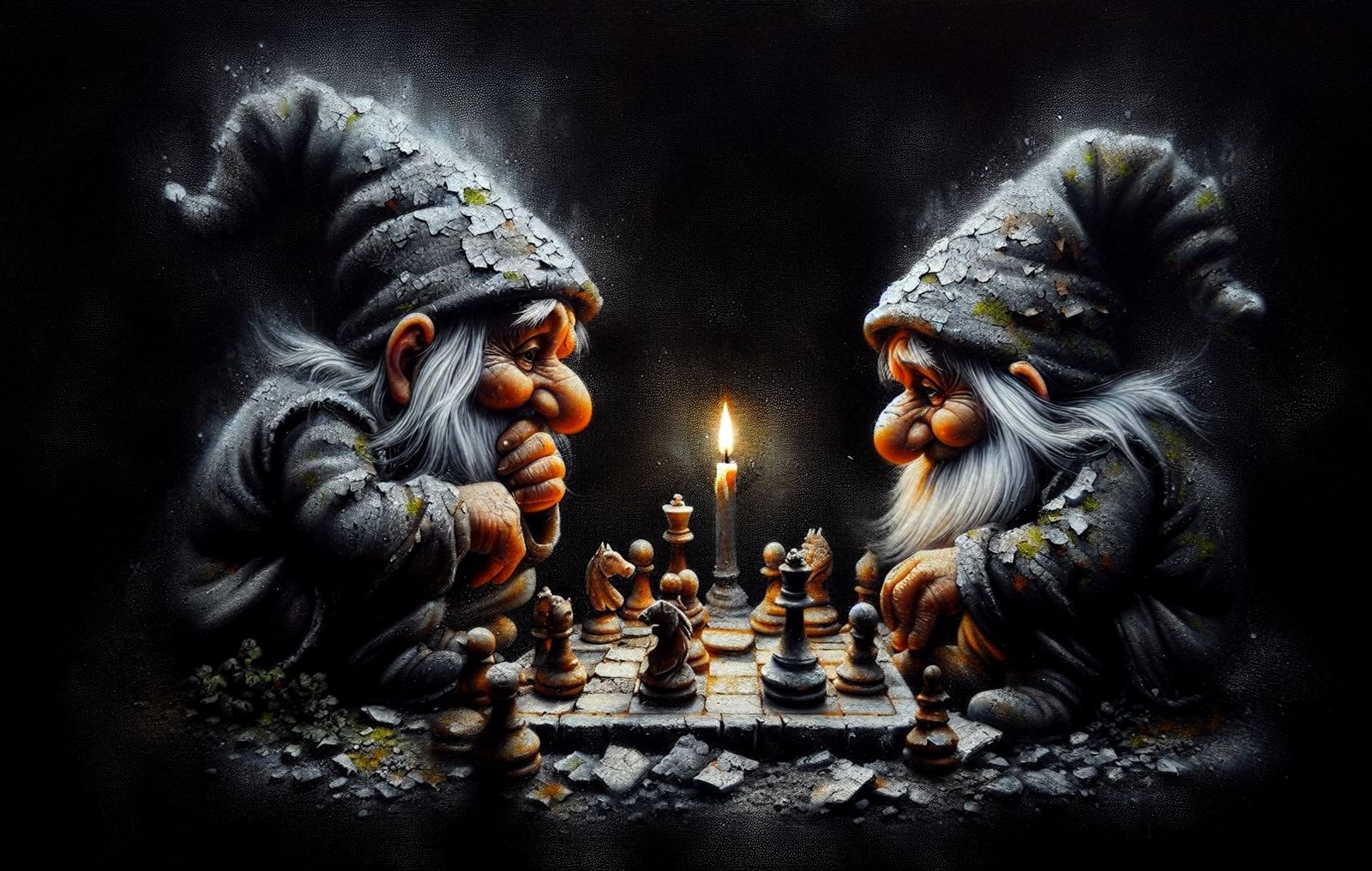 Chess and candle  by @Lex