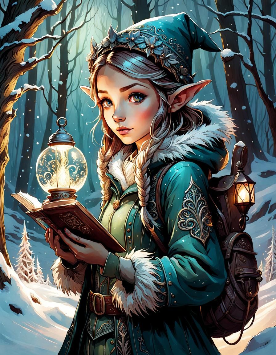 Elf adventurer potraits  by @Sadrasabra