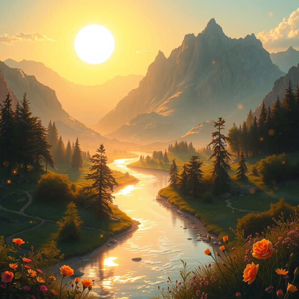 Sunset Valley  by @P-Jo