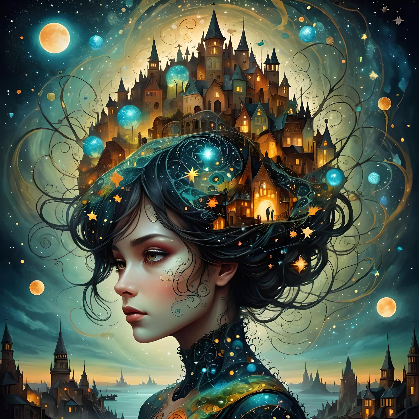 By Alexander Jansson || Amazing breathtaking surrealism, optical illusion surreal image of intricate ...  by @Fredster