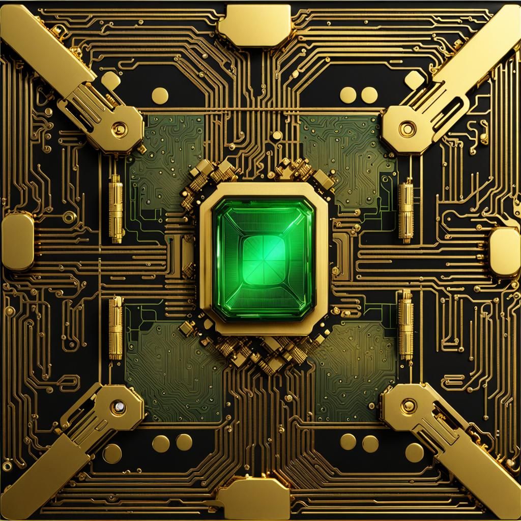 metallic crystal processor, laser ablated