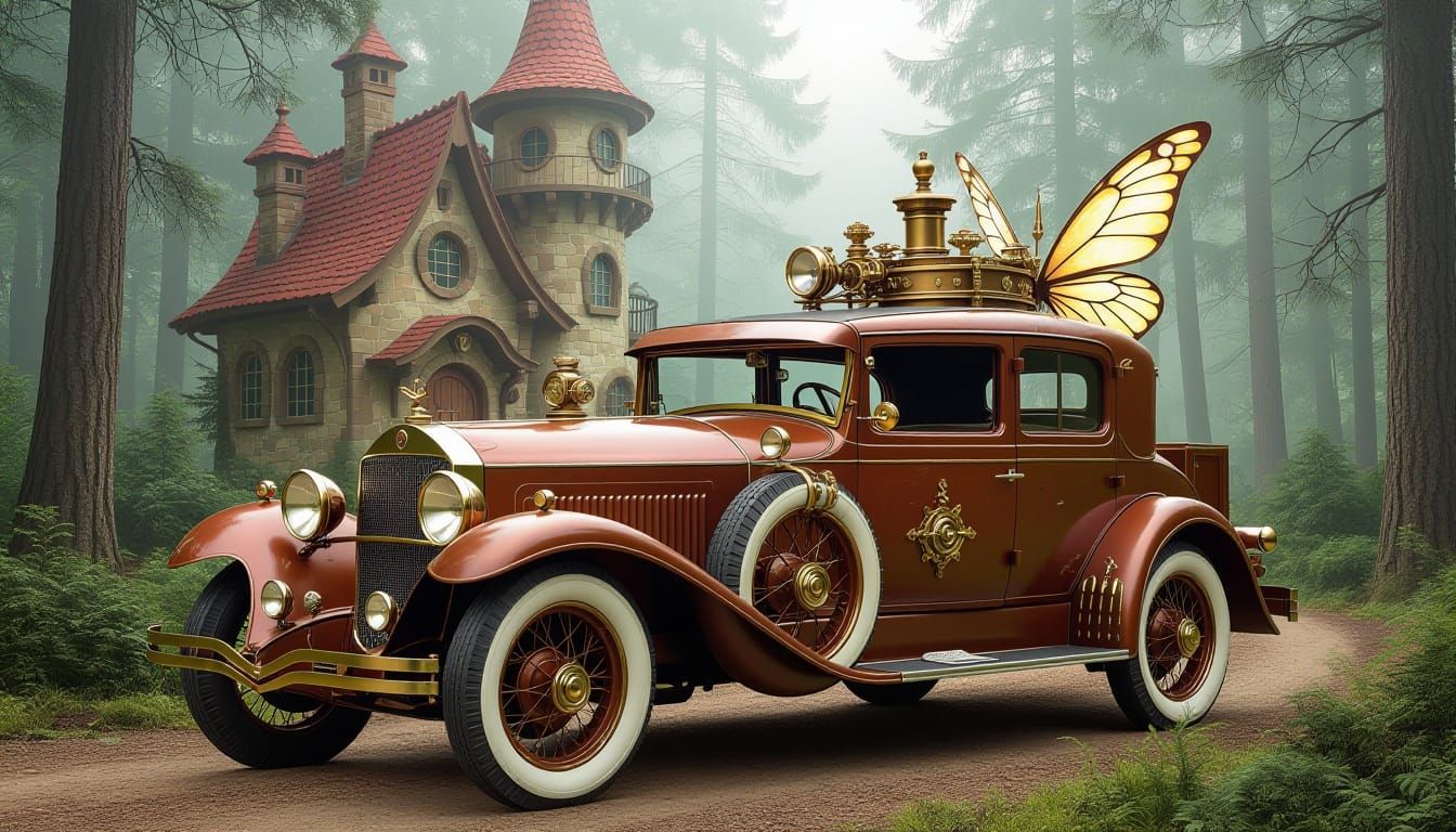 a winged car