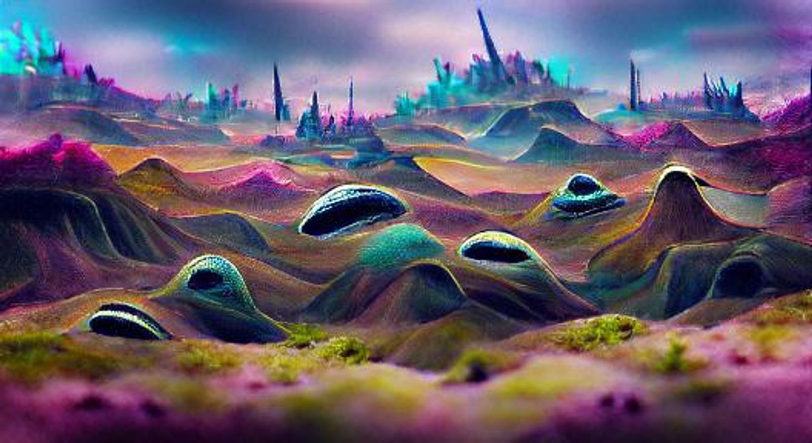 alien landscape painting