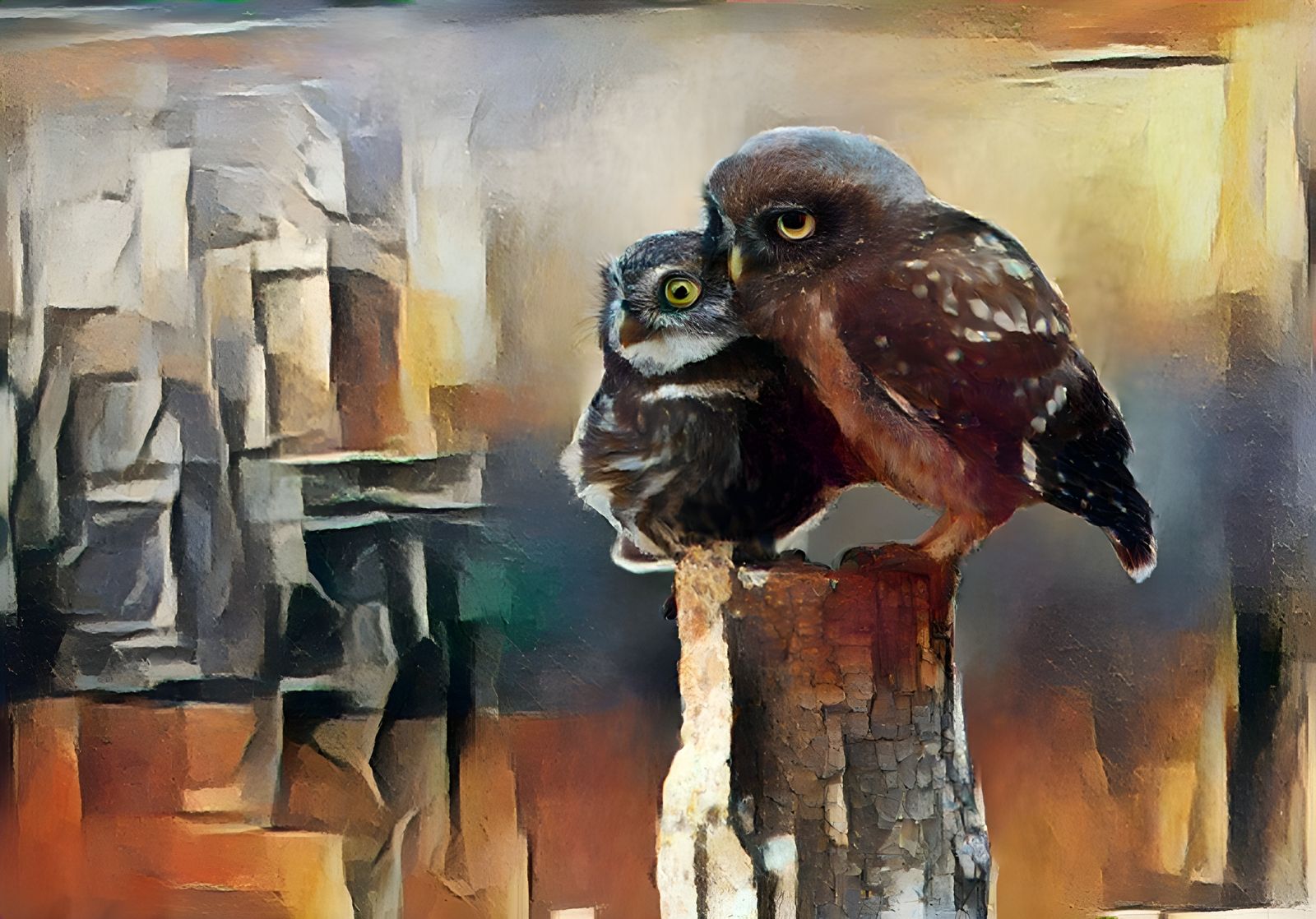 Couple Owls #16