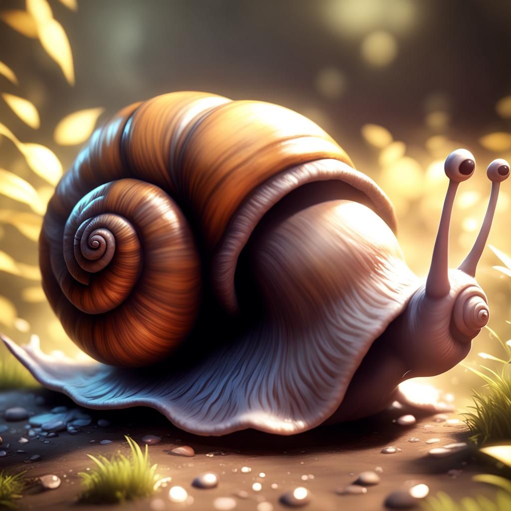 chibi snail - AI Generated Artwork - NightCafe Creator