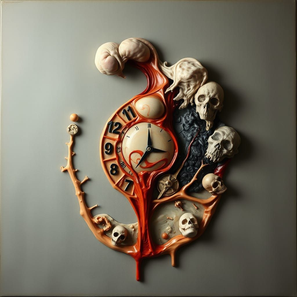 Flow of Life: Surrealistic Embryonic Cycle