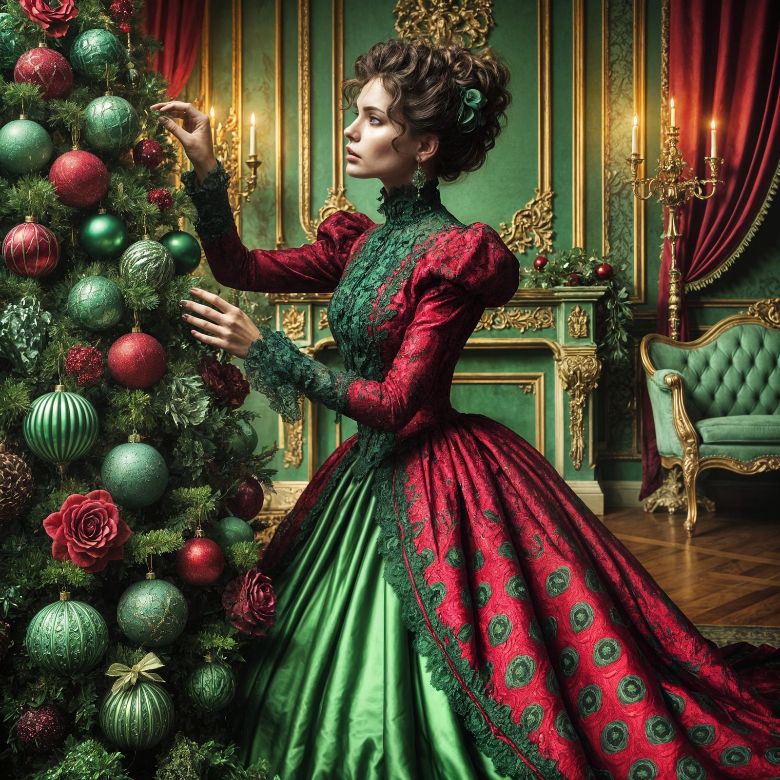 Yule in Crimson and Emerald