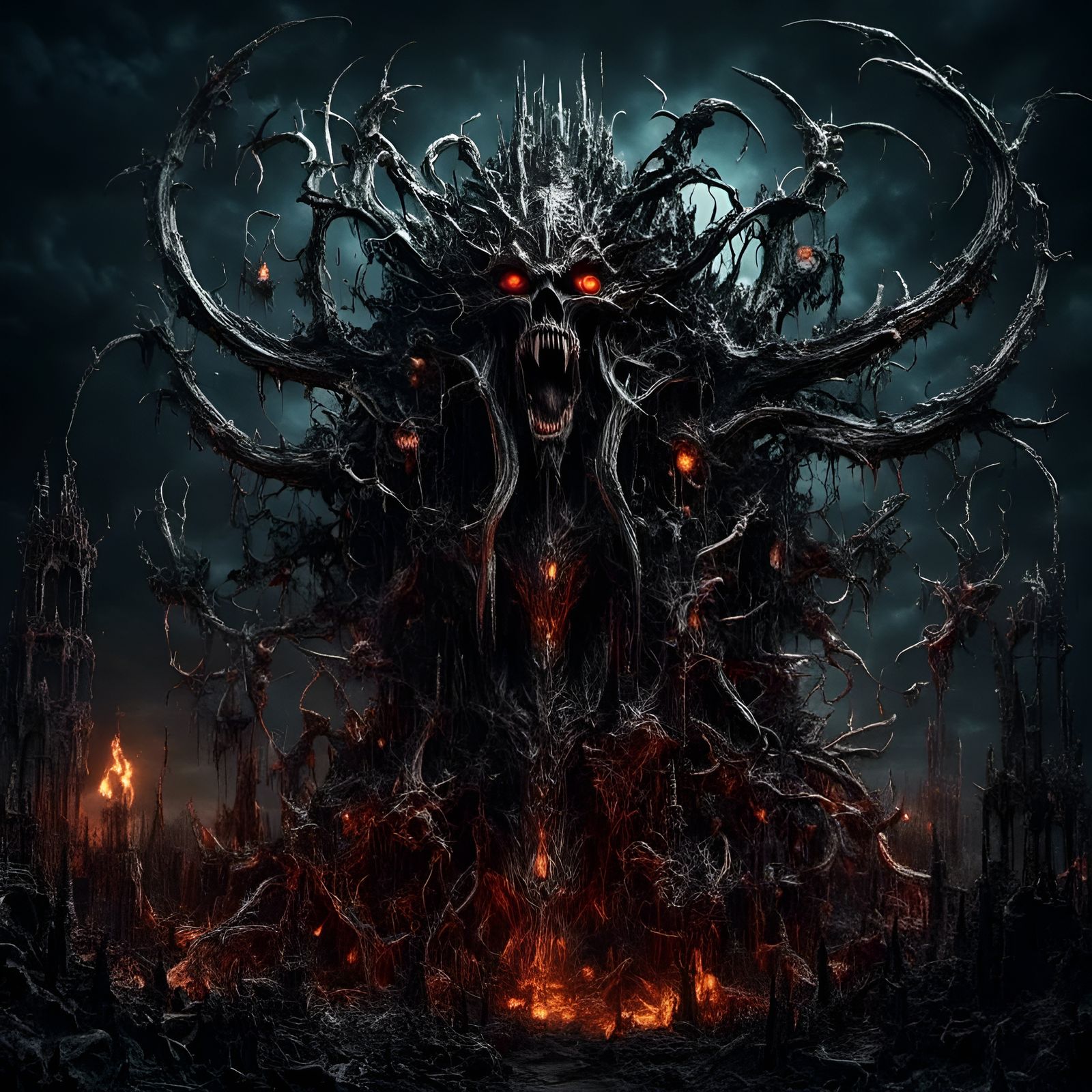 <lora:Dark fantasy realism:1.0> <lora:Eclipse:1.0> extreme h...