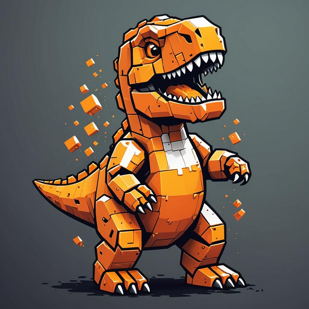 Pixel Rex 4 - AI Generated Artwork - NightCafe Creator