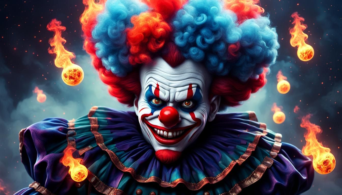 Payaso loco y tenebroso