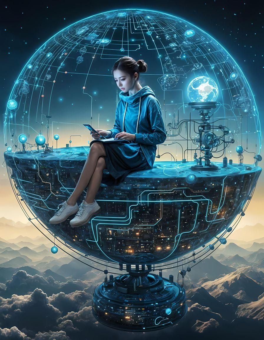 Online with millions but still... Alone!  by @Nikko P