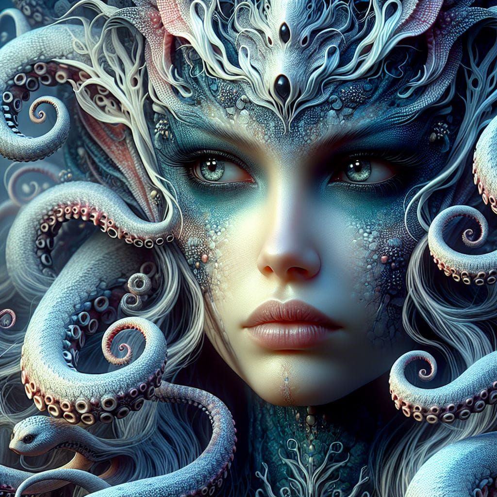 octopus snake alien elf queen