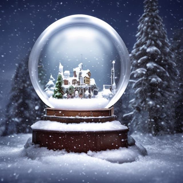 life size snow globe Epic cinematic brilliant stunning intricate ...