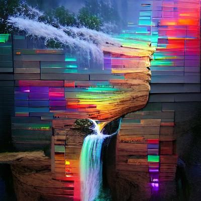 rainbow waterfall