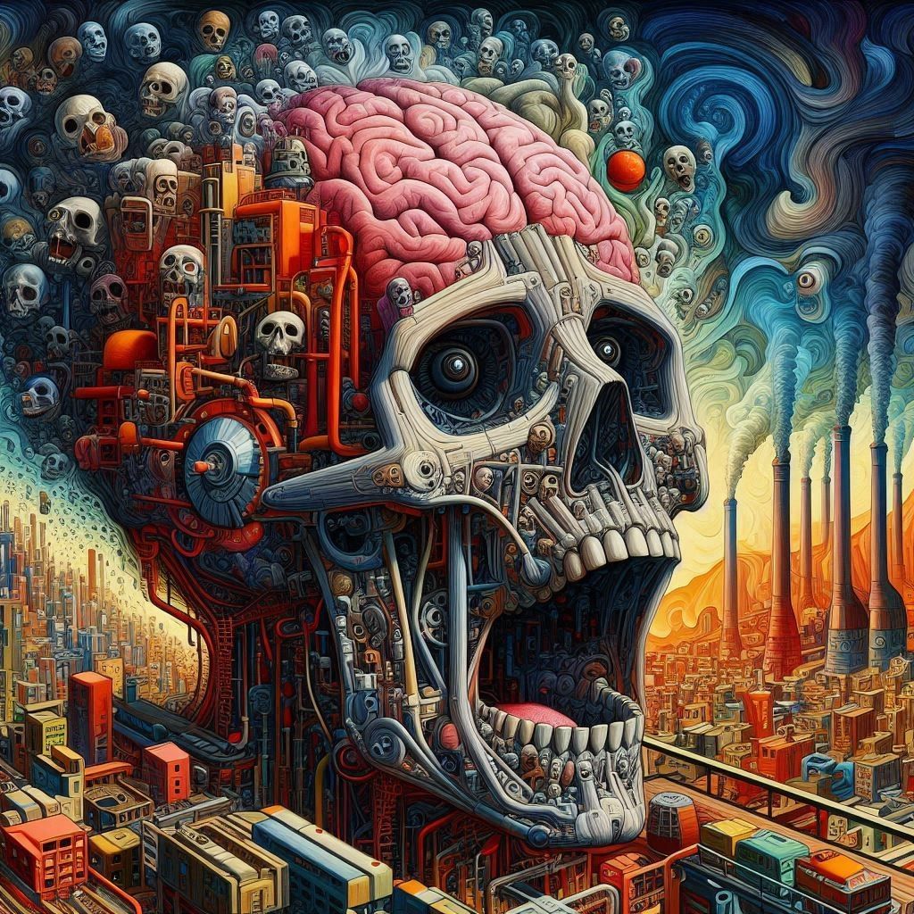 The asphyxia caused by the activity of thousands of creative...