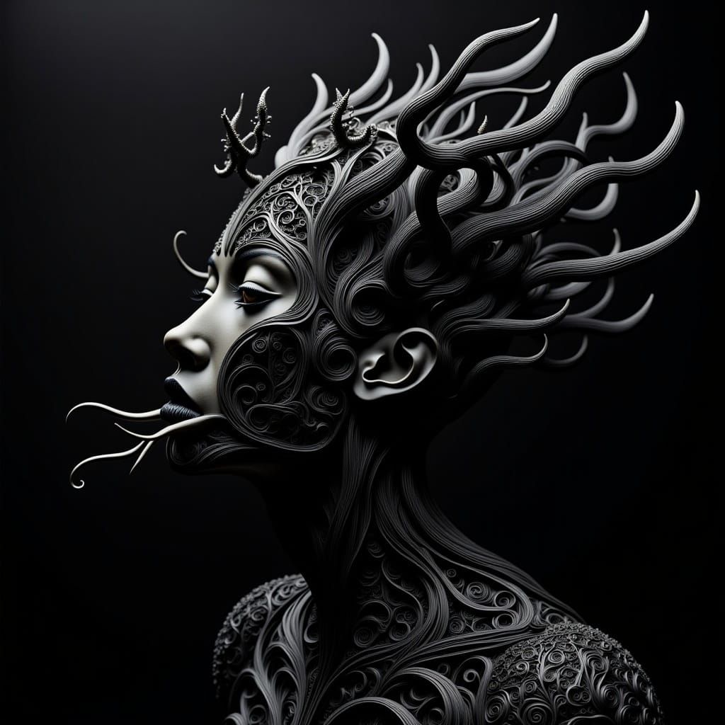 <lora:Organic Macabre Flux:1.0> style of Leonora Carrington, 
surreal, dreamlike, creatures, symbolism, subconscious, human condition, (dark...