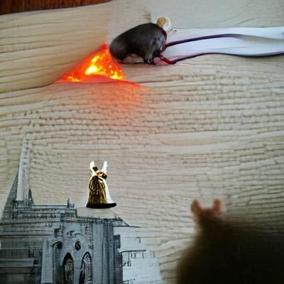 Mouse pope ruling over mordor