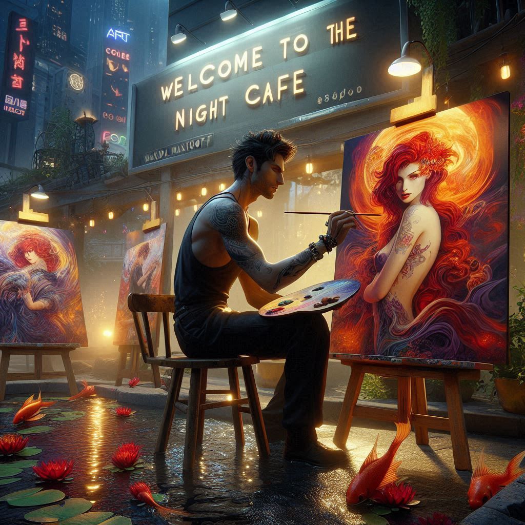 Welcome In. The Night Cafe is Open