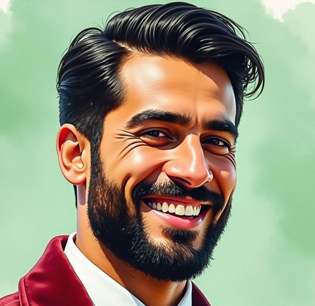 A handsome, friendly  man